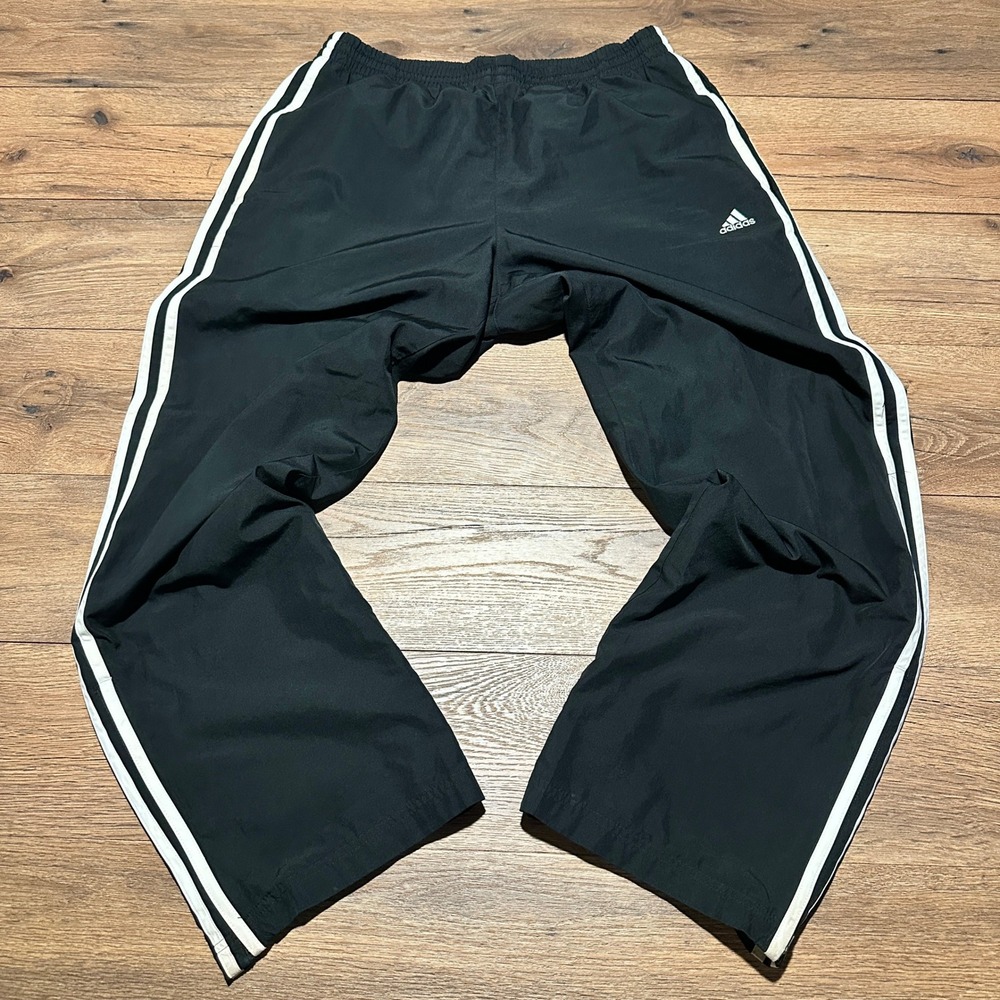 Vintage Y2K Adidas Black Track Pants Mens Medium AZF001 204040